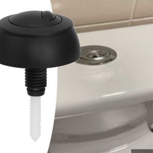 Pi&egrave;ces de rechange pour vanne de chasse d'eau, adapt&eacute;es &agrave; la vanne de vidange Siamp optima 49, noir + couvercle de support