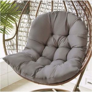 Coussin de Chaise pour Balançoire Panier Suspendu Coussin Fauteuil Rotin Papasan Épaissir Relax Rond Coussin de Chaise Accroché Oeuf Hamac