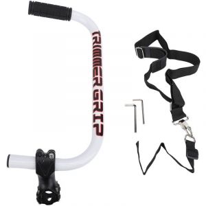 Poignée Ergonomique pour Tondeuse à Gazon, Extension de Poignée pour Désherbant avec Clip de Support, Poignée en Aluminium pour Tondeuse à Gazon,