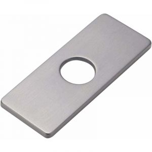 Couvercle de trou Plaque de pont Rosace de robinet d'&eacute;vier de cuisine monotrou, Plaque de pont carr&eacute;e Rosace en acier inoxydable pour couvrir les
