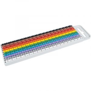200x Rep&egrave;res de c&acirc;bles 10 bandes de 0 &agrave; 9 pour fils 4 &agrave; 6 mm&sup2;