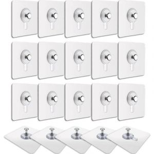 Crochets,Crochets pour tableaux muraux (20 PCS) pour accrocher des tableaux, des cadres photo, des miroirs et bien plus encore.