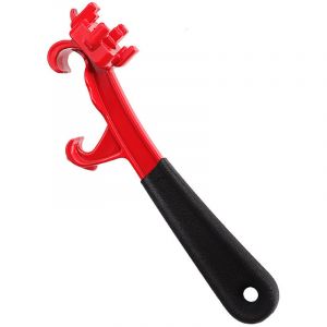 Ouvre-seau multifonction pour couvercle de bidon de peinture m&eacute;tallique de 5 gallons, cl&eacute; &agrave; f&ucirc;t facilitant le travail