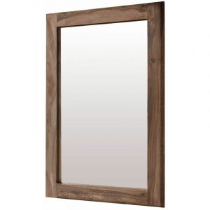 Miroir vertical 100x70cm - Bois de Sheesham/Palissandre huil&eacute; (Smoked cherry) - TORONTO 137