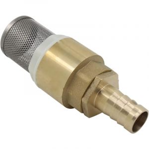 Clapet anti retour avec crepine 1/2 3/4 1 pouce avec douille 12 16 25mm - clapet de pied clapet crepine anti retour (filetage 1/2 pollice + Raccords