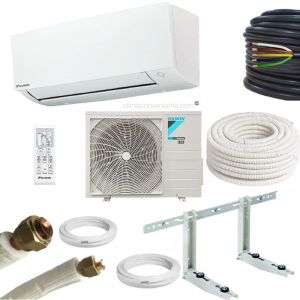 Daikin avec kit d'installation 5 mètres – Mono-split 12000 btu – 3.5 kw FTXC35D RXC35D, a++, climatiseur reversible mural split fixe - gamme