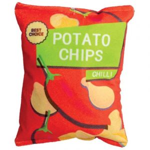 Paquet de chips peluche et papier froisse 17cm
