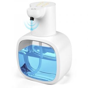 Distributeur Savon Automatique, 500ml Distributeur Savon Automatique Mural, Distributeur Liquide Vaisselle Automatique pour Cuisine Salle de Bain