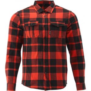 Chemise en flanelle, chemise de b&ucirc;cheron, chemise de travail rouge/noire S
