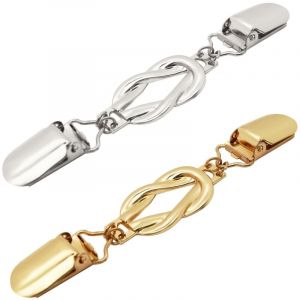 2 pi&egrave;ces, ceinture et pince &agrave; chemise Pince &agrave; ceinture r&eacute;tro pour &eacute;charpes, gilets, pulls, v&ecirc;tements et pantalons (bouton)