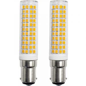 LaBlanc - Lot de 2 Ampoules led B15d 8W équivalent 90W 80W 75W blanc chaud culot B15 910lm 220V 230V 3000K [Classe énergétique e]