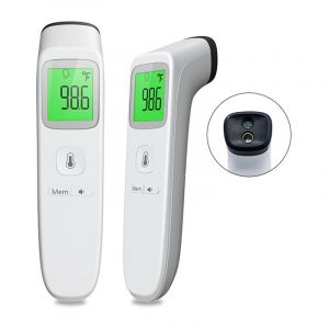 Thermomètre frontal, thermomètre sans contact pour adultes et enfants, thermomètre frontal avec écran lcd, thermomètre interne avec alarme de fièvre