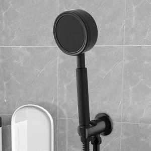 Support de douchette à main, coude de raccordement mural avec support de douche, support rond pour pommeau de douche, coude de douche universel avec