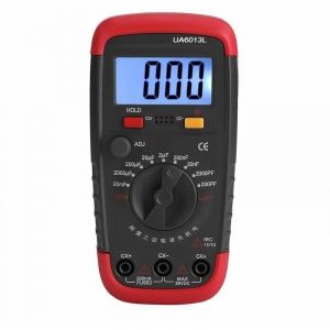 Professionnel Capacimetre, Testeur de num&eacute;rique condensateur 0,1 pF - 20000uF avec capacim&egrave;tre avec r&eacute;tro&eacute;clairage LCD et veste de protection Max