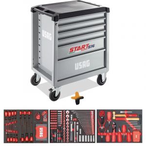 Chariot à tiroirs Usag 516 SE6MMA avec 289 outils gratuits