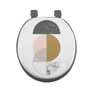 Abattant wc Imprimé 'Geomarbre' 47cm Multicolore