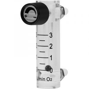 D&eacute;bitm&egrave;tre de gaz, D&eacute;bitm&egrave;tre 0-3LPM D&eacute;bitm&egrave;tre avec vanne de r&eacute;gulation pour l'oxyg&egrave;ne/air/gaz