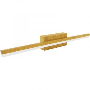 Applique murale LED d&eacute;corative - 12W - Bois pin - Blanc neutre - IP44 - 50cm