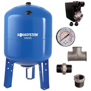Kit réservoir vessie AQUASYSTEM vertical 100L - 1''1/4