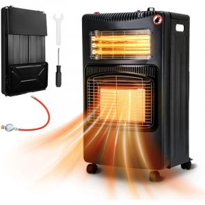 Wolketon Po&ecirc;le &agrave; gaz 4.2 KW po&ecirc;le &agrave; gaz po&ecirc;le &agrave; gaz po&ecirc;le &agrave; gaz c&eacute;ramique avec 3 niveaux Chauffage &agrave; gaz infrarouge Chauffage radiant Gaz+&Eacute;lectricit&eacute;