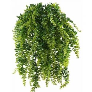 2pcs Foug&egrave;re Artificielle Tombante 90cm Plante Tombante Plastique Lierre Artificiel Guirlande Feuille Verte Liane &agrave; Suspendre Fausse Fougere de