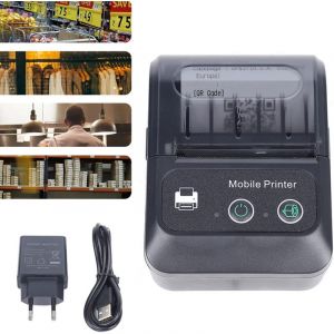 Universal PT-280 Imprimante thermique de re&ccedil;us Bluetooth Imprimante d'&eacute;tiquettes POS Imprimante de tickets USB Thermique de ligne 58 mm
