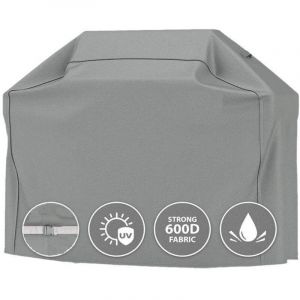 Housse Barbecue imperm&eacute;able 139,7x59x107cm 600D Tissu Oxford B&acirc;che Barbecue Gaz Gris 100% Imperm&eacute;able Housse de Protection pour BBQ, Anti-UV et Vent