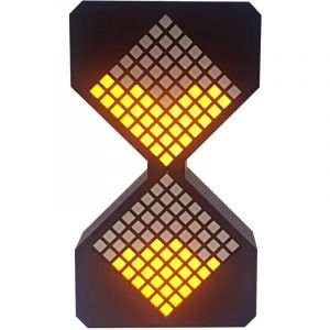 Sablier &eacute;lectronique &agrave; LED, avec temps r&eacute;glable de 1 &agrave; 30 minutes, sablier &eacute;lectronique rechargeable, cadeau cr&eacute;atif (noir)