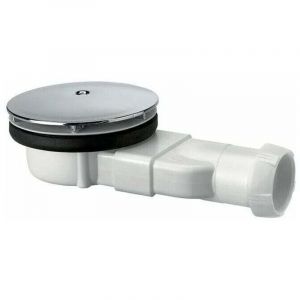 Bonde de douche extra-plate dôme abs ,blanc