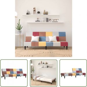 Canapé-lit à 2 places tissu - Canapé Convertible - Canapé Lit - Meuble Multifonction - Canapé Design - Canapé Moderne - The Living Store