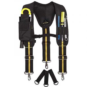 Ceinture Porte Outil Bretelles, Bretelles De Travail Porte, Outils Ceinture Bretelles Réglables Sangle à Outils Multi-poches Sacoche