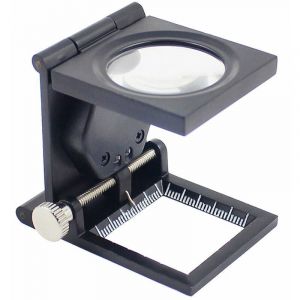 Vente chaude-Loupe sur pied Loupe de lecture &agrave; compartiments 10X avec &eacute;clairage LED Loupe de table pliable Loupe de travail Loupe pour personnes