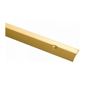 Profilpas - Barre de seuil percée - Longeur 0,73 m - Laiton poli