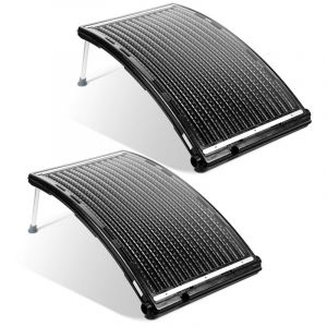 Chauffage solaire pour piscine Chauffage Piscine Hors Sol raccord de tuyau ø 38 mm capacité jusqu'à 15 litres 2 pièce 110 x 69 x 14 cm - Swanew