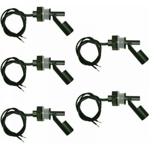 Lot de 5 Capteurs de Niveau deau, Interrupteur Flotteur Pour, Pompe Capteur Niveau eau Interrupteur De Niveau Automatique pour Aquarium de Piscine