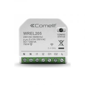 Comelit - Module smart home Wi-Fi pour la gestion de l'&eacute;clairage 2 sorties 5A WREL205