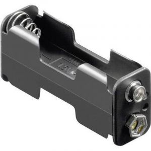 Support de pile 2x LR6 (aa) Goobay 12461 raccordement par empreinte pile 9V (l x l x h) 60 x 26 x 16.5 mm X93853