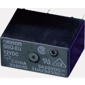 Omron G5Q-1-EU 12DC Relais pour circuits imprim&eacute;s 12 V/DC 5 A 1 inverseur (RT) 1 pc(s) S72029