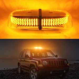 Ymyny - led Orange Lampe Stroboscopique Feux de Pénétration 240 led Flash Clignotant Magnétique avec 7 modes de flash Utiliser pour Eclairage