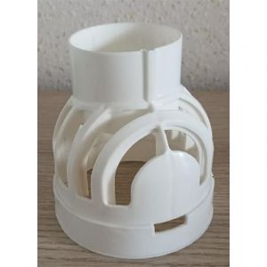 Coude de remplacement horizontal (80/125) pour terminal de chaudi&egrave;re &agrave; condensation . - Diam&egrave;tre : 80/125 mm- Blanc