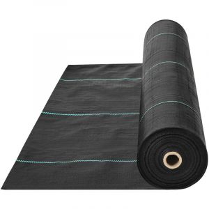 Mophorn - vevor Toile de Paillage Anti-Mauvaises Herbes 1,8x91,4 m Geotextile Tisse Anti Repousse Herbe Sous Gravier 102 g/m² Toile pp Permeable
