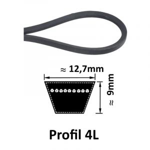 4L1120 - courroie kevlar 1/2' x 112'