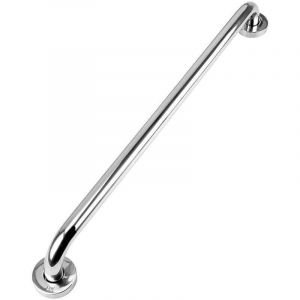 Barre d'appui de douche en acier inoxydable 50 cm, poign&eacute;e de s&eacute;curit&eacute; antid&eacute;rapante, fixation murale, barres d'appui pour baignoire pour personnes