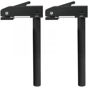 2 Pièces Ensemble Pince Fixation Travail Bois Réglable,20mm Serre Joint Menuisier, Colonne de Support pour Perceuse pour Sculpture sur Bois, Routage,