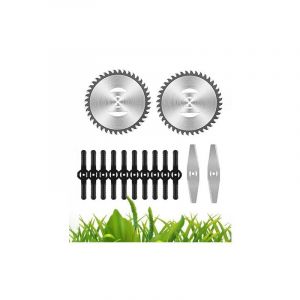 Accessoires pour tondeuses à gazon Lames de désherbeur électrique Lames de scie Manche télescopique léger pour la coupe du gazon, l'entretien de