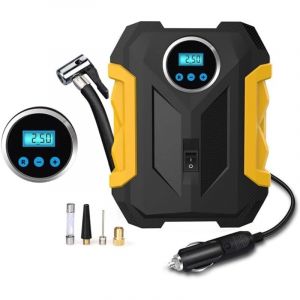 Yiruka - Compresseur d air portable 12 v 150 psi avec manom&egrave;tre pneus
