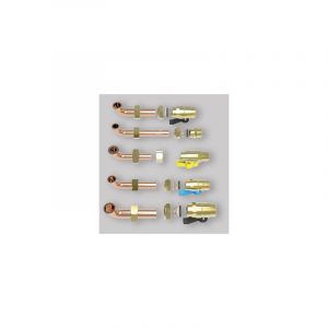 Kit de raccordement sanitaire avec robinets pour chaudière à condensation Ferroli 5 tubes