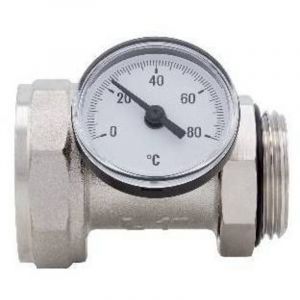RACCORD THERMOM&Egrave;TRE ORIENTABLE AVEC THERMOM&Egrave;TRE Mesure : 1" DN 25 10 bar/145 psi