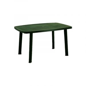 Progarden - Table de jardin 100 cm en plastique vert