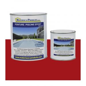 Peinture Piscine Epoxy - 1 Kg Rouge Matpro